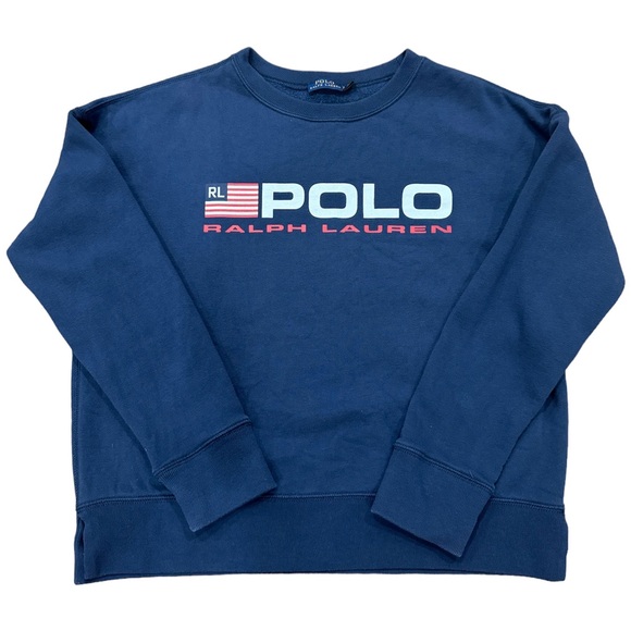 Polo Ralph Lauren Tops - Polo Ralph Lauren American flag crewneck sweatshirt size S